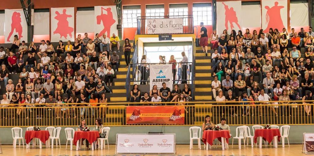 Histórico do evento A segunda edição do DanceSport Minas Show, foi realizado em 16 de julho de 2016 e contou com a presença de cerca de 900 pessoas na platéia, além de 50 atletas, cerca de 100
