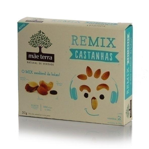 Remix Castanhas Gostou? Compre mais aqui: http://goo.gl/7kmwgp Mãe Terra Prático e nutritivo, assim é o Remix Castanhas, um snack do tamanho ideal para ser levado no bolso e para qualquer lugar.