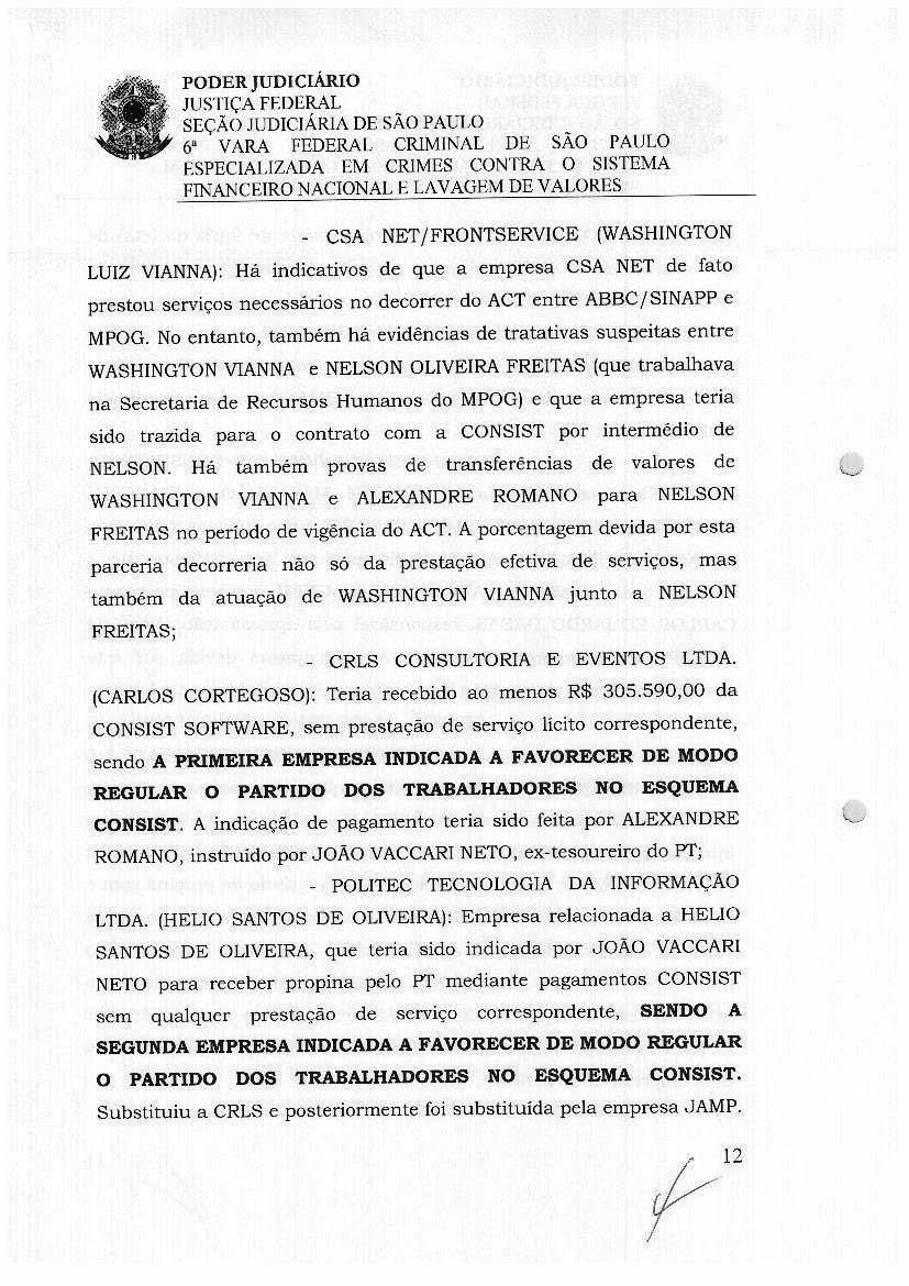 a PODERJUDICIÁRIO JUSTIÇA Ff.DERAL SEÇÃO JUDICJ,Á.RIA DE SÃO PAVLO 6" VARA FEDERAL CRIMINAL DE SAO PAULO. ESPECIALIZADA EM CRI.
