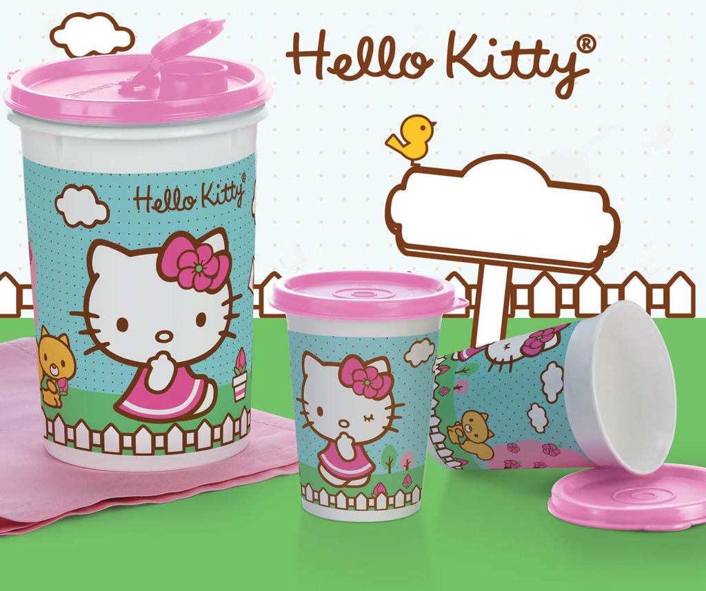 Preço sugerido: R$34,99 87722 Hello Kitty Copo - 200ml cada 7,8cm de diâm.