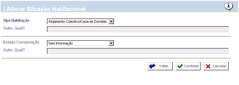 Ao pressionar o botão Confirmar, é registado no sistema a situação habitacional. 3.1.4.13.6.