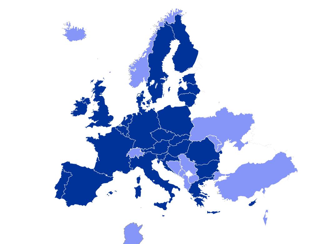 Definições (no âmbito do Horizon 2020) 28 Países membros da União Europeia + 16 países associados ao H2020 Suiça = país associado Brasil = país