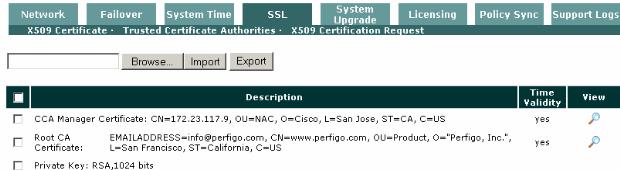 X509. Identifique o certificado do gerente CCA e clique sobre o ícone sob a vista. No indicador que aparece, selecione e copie (clicar com o botão direito e cópia) a informação DN.