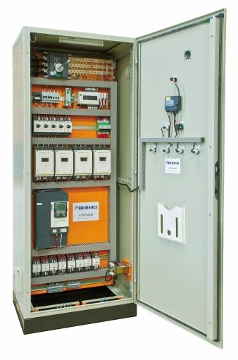 Manômetro e transdutor de pressão (saída analógica 4-20 ma); Quadro elétrico de controle