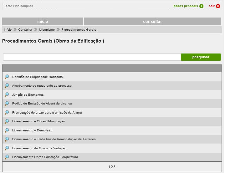 4.5. Uma vez selecionada a área obra de edificação serão disponibilizados todos os requerimentos relacionados esta opção. 4.6.