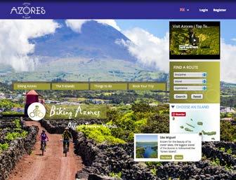 COMPETIÇÃO OS AÇORES DE BICICLETA Demonstrando a forte aposta do Turismo dos Açores em relação ao ciclismo, foi apresentada recentemente a plataforma Biking Azores (biking. visitazores.