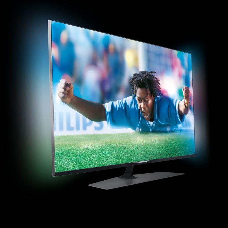 Folheto de pré-venda para Portugal () Smart TV LED 4K Ultra HD ultra fina com Ambilight em 2 lados e Pixel Precise Ultra HD 106 cm (42") Televisor LED 4K Ultra HD Quad Core DVB-T/T2/C/S/S2