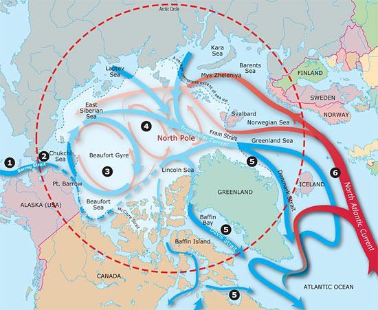 correntes e giros subtropicais