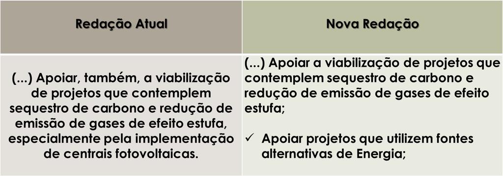 Projetos que