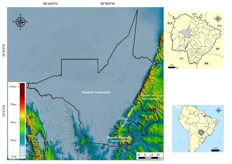 6º Simpósio de Geotecnologias no Pantanal, Cuiabá, MT, 22 a 26 de outubro 2016 Embrapa Informática Agropecuária/INPE, p. 605-612 2.