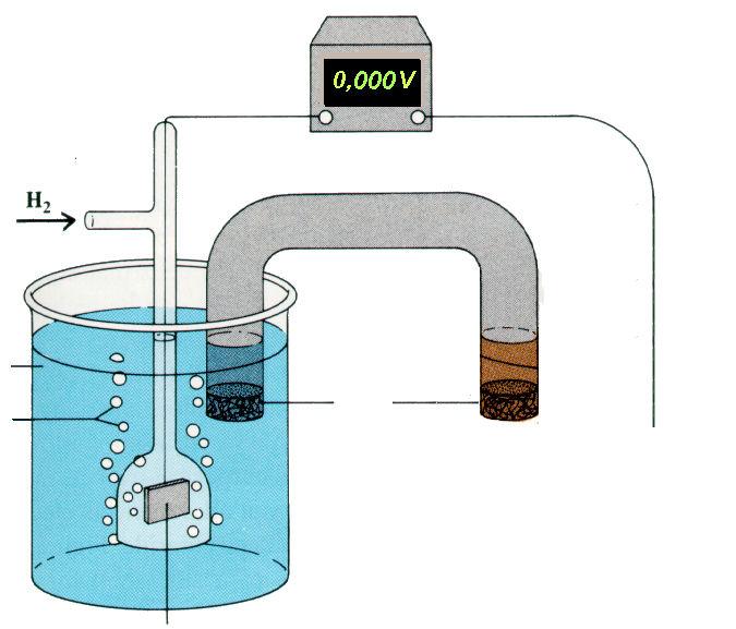 O eletrodo normal de hidrogênio (NHE) Reação envolvida 2 H + + 2e - H 2 Temperatura de 25 ºC O potencial verificado nessas condições é considerado como E 0 padrão 0,000 V e os