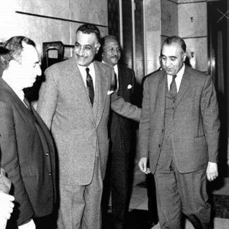 A República Árabe Unida (RAU), sob a primazia de Gamal Abdel Nasser (3) [IMAGEM: Michel Aflaq