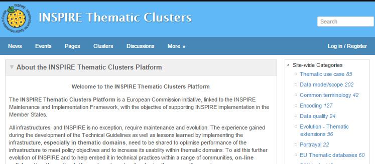 eu/ INSPIRE Thematic Clusters Platform iniciativa da CE no âmbito do MIG Framework, que pretende