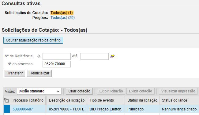 Buscar Processo Informar o Nº do processo; OBS: O Nº do processo deve ser sem ponto, asterisco ou barra (somente números) 2 Clicar em