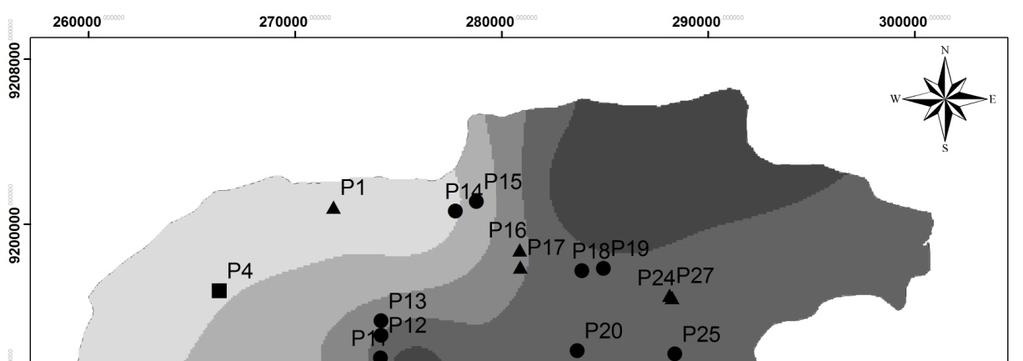 Figura 10 Variação do nível estático do poço 23, exemplo do tipo 3.