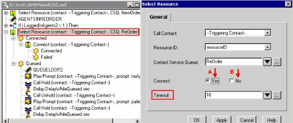 2. Clicar com o botão direito o recurso seleto. 3. Selecione Properties. 4. O clique sim ao lado de conecta, como indicado pela seta A em figura 1.Figura 1: Select Resource 5.