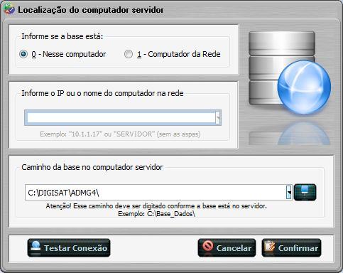 SISTEMA ADMINISTRADOR G4 - INSTALAÇÃO EM REDE No Servidor Primeiramente deve-se instalar o sistema Administrador G4 no micro Servidor.