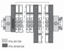 Catálogo 1001-5 BR Informações Técnicas Série PVL B-10 Configurações Possíveis Máximo de 16 Válvulas ou 16
