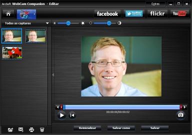 Editando vídeo 1 Clique duas vezes no ícone Central de Controle da Webcam HP na área de trabalho do Windows e clique em Galeria da Webcam. 2 Clique no vídeo que deseja editar.