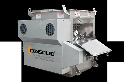 Misturador Contínuo Misturador para Laboratório Mistura contínua de um produto em pó ou granulado com um ou