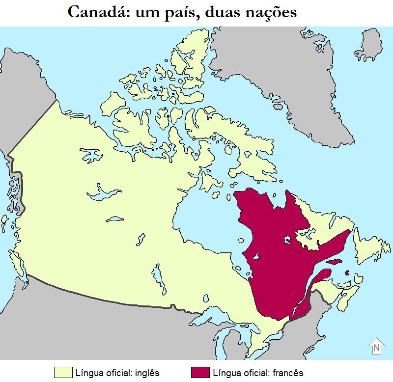 Por outro lado, um mesmo país pode abrigar nações distintas. É o caso do Canadá, que é internacionalmente conhecido por ser um Estado com duas nações majoritárias: a inglesa e a francesa.