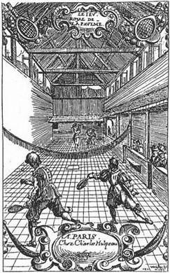 Com o aparecimento da bola de borracha, em meados do século XIX, surgiu na Grã- Bretanha o ténis ao ar livre ("real tennis") bastante semelhante ao "court-paume", mas sem paredes laterais e de