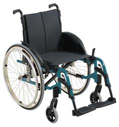Opções Versão Hemiplégica com aro duplo Aro Duplo esquerdo ou direito. Disponível com eixo de extracção rápida para facilitar encarte da cadeira e transporte.