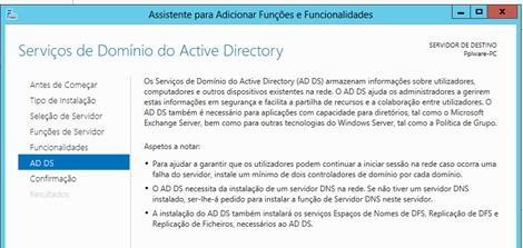 Mais uma nota informativa sobre os serviços de Domínio do AD