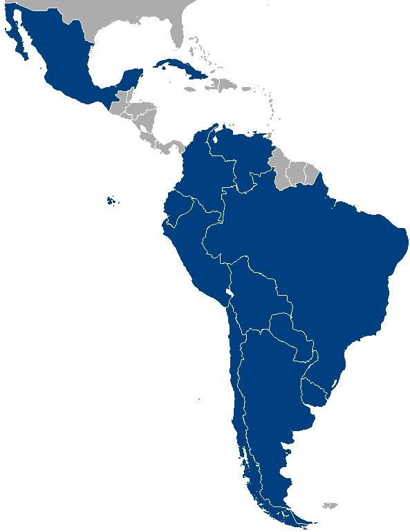 Principais blocos: ALADI ALADI -Associação Latino-Americana de Integração Zona de preferência tarifária os países pertencentes ao bloco gozam de tarifas mais baixas do que as
