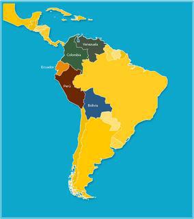 IV. Os principais Principais blocos regionais blocos: PACTO ANDINO CAN - Comunidade Andina, Grupo Andino Países-Membros: Bolívia, Colômbia, Equador, Peru e Venezuela.