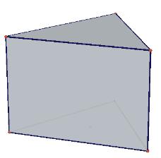 3: Quando um prisma é descrito como um prisma regular, há a implicação de dois fatos: ele é um prisma reto; e as suas bases são