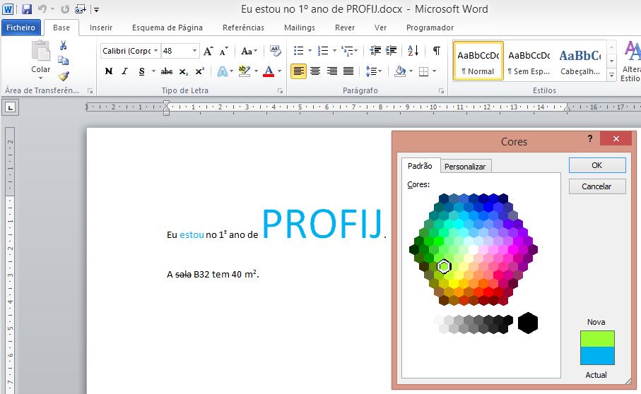 ELABORADO POR MARCO SOARES 36 Escolher mais cores Clique em