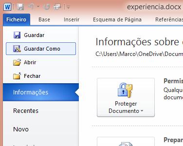ELABORADO POR MARCO SOARES 57 Guardar uma cópia com outro nome Caso pretenda