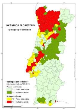 de ocorrências e área ardida