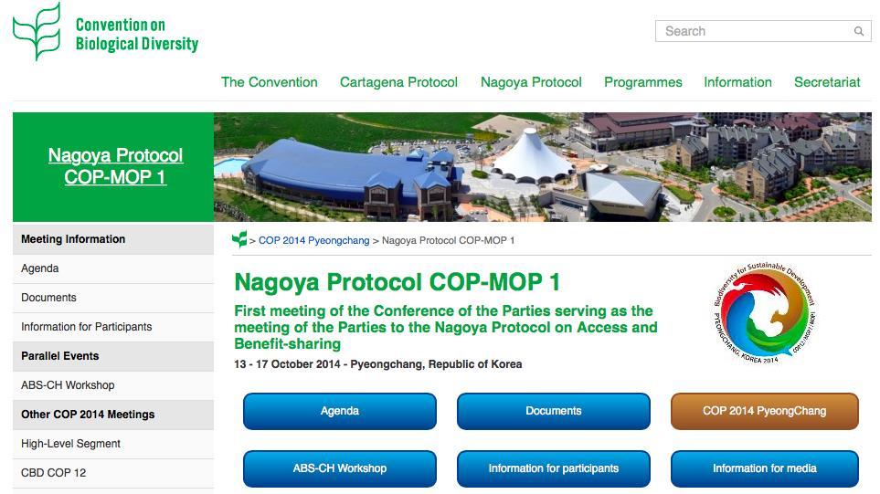COP-MOP 1 do Protocolo de Nagoya: Primeira Reunião da