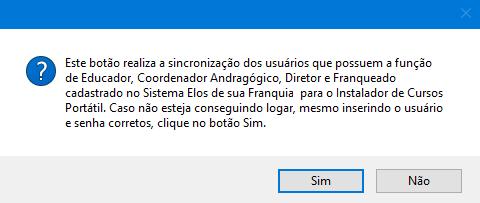 Caso apresente a mensagem abaixo ao tentar logar, será necessário verificar se o usuário e senha inseridos para realizar o login possuem a função Educador, Coordenador Andragógico, Diretor ou