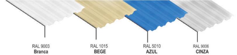 consequência do excelente processo de pré-tratamento antes da pintura e da uniformidade das camadas de tinta aplicadas (primer e Top coat).