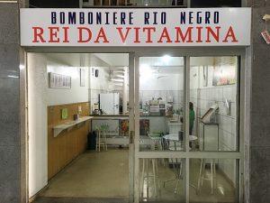 Rei da Vitamina A famosa galeria Rio Negro, no