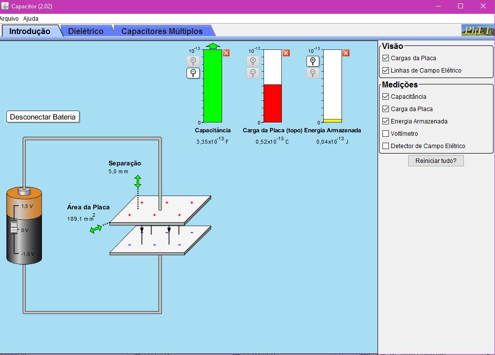 CAPACITORES Simulador https://phet.