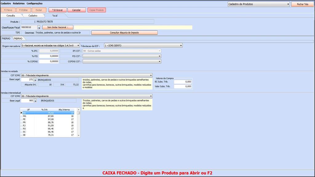 IMPORTANTE: Antes de preencher as informações descritas acima entre em contato com a contabilidade responsável pela empresa para que a mesma possa repassar as informações corretas a serem cadastradas