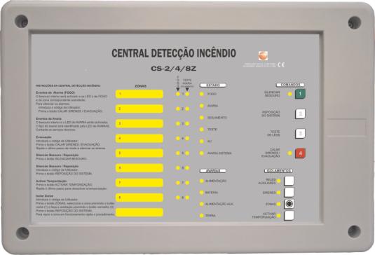 Para silenciar os alarmes: Primeiro introduza o código de USUÁRIO GERAL ou alternativamente utilize a chave de acesso. Aperte o botão SILENCIAR/ ATIVAR SIRENES.