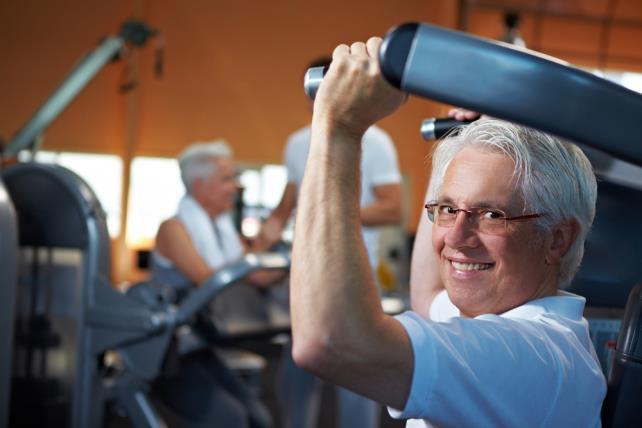 Estimula prática de atividade aeróbia, de flexibilidade e fortalecimento muscular.