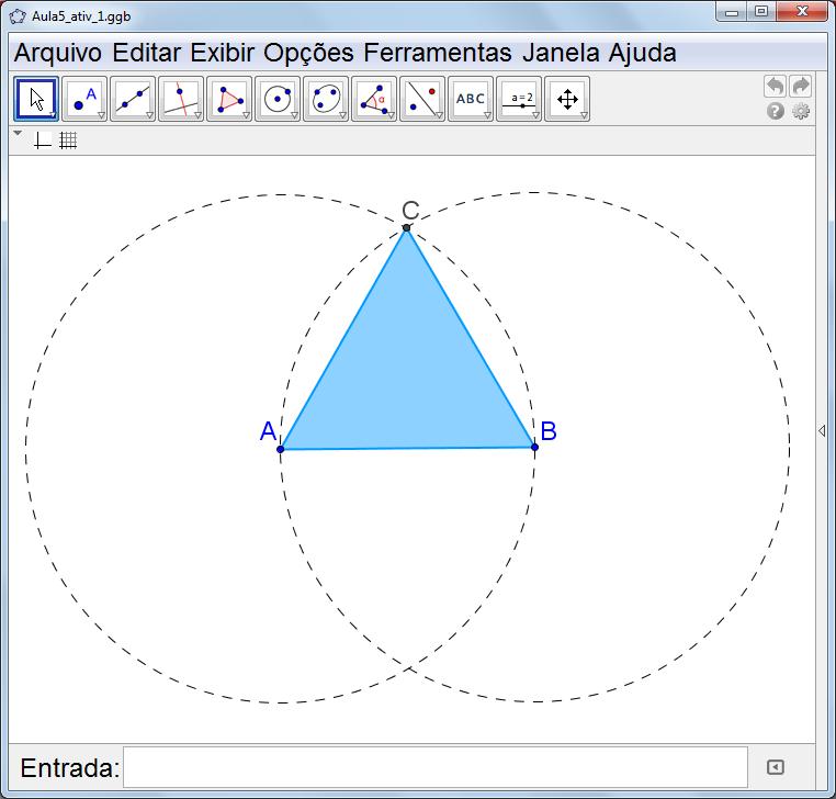 Momento 4 Nome: Data: / / Turma: Atividade 1: Descobrindo os passos da construção. 1.1) Abra o arquivo do software GeoGebra Momento4_ativ_1.1. Manipule a construção.