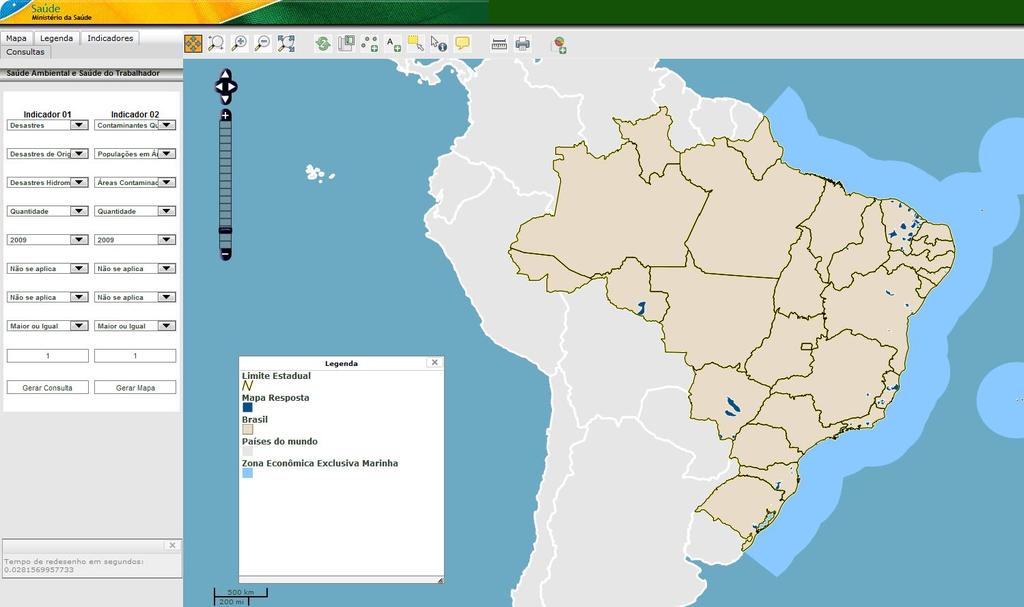 Mapas Interativos de Saúde Ambiental Quais municípios do Brasil sofreram, no ano de