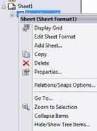 seleccionar Edit Sheet Format no menu de atalho.