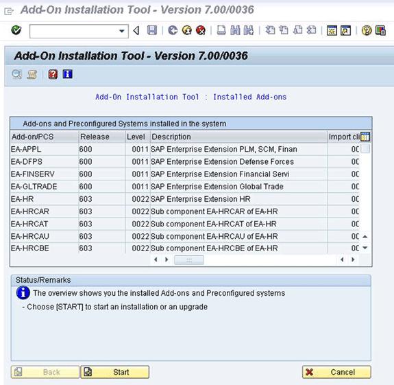 Termine estas etapas a fim instalar o serviço adicional de SAP: 1. Navegue ao lugar em que os dados do transporte ABAP foram extraídos durante a instalação TEO.