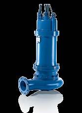 Tipos de bomba para aplicações de água e água residual de eixo vertical Fluxo de até 70.