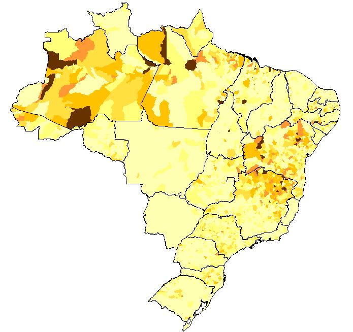 Melhora da Qualidade das informações: redução do porcentual de