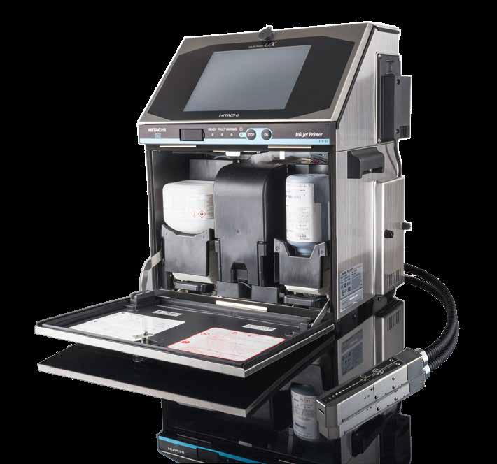 Hitachi Série UX Há mais de 40 anos que a Hitachi desenvolve e fabrica impressoras de alto rendimento para a marcação Inkjet (jato de tinta) com base no sistema de injeção de tinta (CIJ).