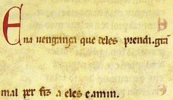 0 A división dos versos da segunda finda non se corresponde coa súa disposición en A nin se percibe entre eles ningún sinal que os separe.